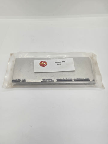 Sheet Metal Coupons- Inconel 718